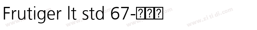 Frutiger lt std 67字体转换
